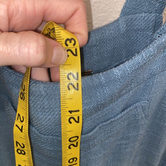 Free People Sun-drenched Overalls In Light Blue Size Small - Picture 6 of 14